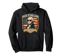 Suck It England Funny, 4 Juillet, George Washington, 1776, États-Unis Sweat à Capuche