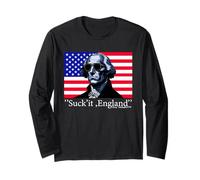 Suck it England Funny 4th of July George Washington 1776 Manche Longue