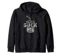 Suck Me Drôle de Paille de Soda Humoristique pour Adulte Inscription Sarcastique Sweat à Capuche