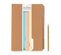 Suck UK Carnet A4 avec onglets | Carnet de planification avec intercalaires | Accessoires scolaires et de bureau | Liste de choses à faire ou planificateur hebdomadaire | Lot de 4 blocs-notes en