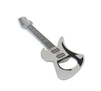Suck UK Décapsuleur en forme de guitare - Lame plate en acier inoxydable robuste - Outil de bar pour pub et maison - Gadgets de cuisine de poche - Cadeau fantaisie pour hommes et amateurs de musique