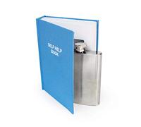 Suck UK Flasque | Flasque secrète dans un livre | Flasques pour homme et garçon d'honneur | Conteneurs d'alcool secrets pour contrebande de votre alcool et festival de boissons | Cadeaux d'alcool pour