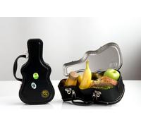 Suck UK Guitar Lunch Box , Boîte à goûter en forme d'étui à guitare , Boîte en fer blanc Boîte de rangement casse-croûte , snacks , boîte de conservation