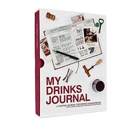 Suck UK Journal de boissons,Journal de dégustation de vin,Cadeaux pour amateurs de vin,Cadeaux et cadeaux pour maman pour papa,Journal de vin amusant et livre de cocktails