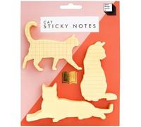 Suck Uk - Notes Adhésives En Forme De Chat Mignon Pour Bureau, École Et Décoration De Bureau - Ensemble De Papier À Notes Multi-Usage Avec Motif Pointillé, Ligné, Grille - Cadeau Fantaisie Idéal Pour