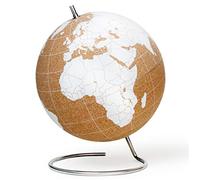 SUCK UK SK CORKGLOBE5 Globe Blanc Large en liège Punsaisez Vos Voyages, Vos Aventures et Vos Souvenirs, Bois, Grand