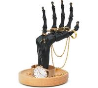 Suck UK Support de bague squelette | Organiseur de bijoux gothique et boîte à bijoux gothique | Présentoir à bijoux d'Halloween ou plat à bijoux | Décoration d'intérieur gothique et décoration