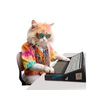 Suck UK Synthétiseur pour Chat | Grattoir en Carton | Jouets pour Chatons et Chats d'intérieur | Grattoir en Carton et griffoir pour Chat | Jouets interactifs pour Chats d'intérieur