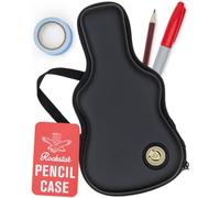 Suck UK - Trousse à crayons en forme de guitare | Grande trousse noire pour tous | Cadeaux d'anniversaire fantaisie | Porte-fournitures de papeterie