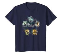 Sucker Punch Circles T-Shirt, Enfant, Bleu Marine, 3 Ans