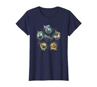 Sucker Punch Circles T-Shirt, Femme, Bleu Marine, 3XL