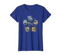 Sucker Punch Circles T-Shirt, Femme, Bleu Royal, 3XL