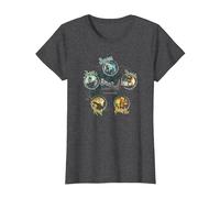 Sucker Punch Circles T-Shirt, Femme, Chiné Foncé, 3XL
