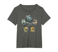 Sucker Punch Circles T-Shirt, Femme Grandes Tailles, Asphalte, 3X
