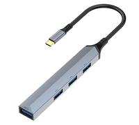 Suckoo Station d'accueil USB C vers 4 ports USB 3.0 4 en 1 pour ordinateur portable TYPEC externe 4 voies USB clavier, souris, disque USB, répartiteur, adaptateur convertisseur