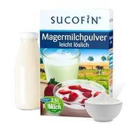 SUCOFIN Lait écrémé en poudre - 27 x 250 g - Paquet avantageux - Facile à soluble - Idéal comme blanc de café et pour la cuisine, la pâtisserie, les céréales, les desserts, parfait pour le restaurant,