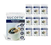 SUCOFIN Lot de 10 poudres blanches de café de 200 g facilement solubles, idéales pour le café/thé, suffisent pour 800 tasses, longue durée de vie, remplace parfaitement le lait en poudre