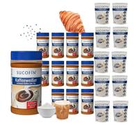 SUCOFIN Lot de 22 boîtes de 12 boîtes de 400 g pour café et thé + (10 sachets de protection refermables de 200 g)