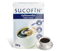 SUCOFIN Lot de 6 poudres blanches de café de 200 g facilement solubles, idéales pour le café/thé, suffisent pour 480 tasses, longue durée de vie, remplace parfaitement le lait en poudre