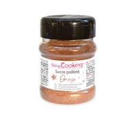 Sucre alimentaire pailleté or rose - 160 g Scrapcooking