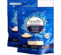 Sucre de Canne Unique spécial santé 1 Kg (2x500g) Sucre Sain à Indice Glycémique Contrôlé Pour Tous | Idéal Diabiétiques, Régimes, Eviter prise de poids et pour Cuisine & Pâtisseries