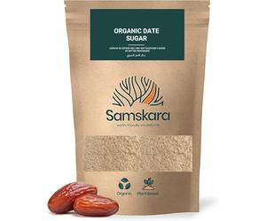 Sucre de Dattes BIO | Poudre Naturelle Édulcorante | Commerce Équitable | Alternative au Sucre Blanc | Pâte de Dattes | Dattes Deglet Nour Algérie | Samskara (500 gr)