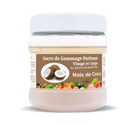 Sucre de Gommage Corps 600g deliktess®- Exfoliant au Sucre Naturel & Beurre de Karité Bio - Body Scrub Hydratant Spa - 18 Parfums au choix (Noix de coco)