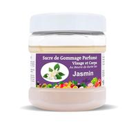 Sucre de Gommage Corps 600g deliktess®- Exfoliant au Sucre Naturel & Beurre de Karité Bio - Body Scrub Hydratant Spa - 18 Parfums au choix (Jasmin)