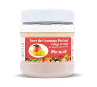 Sucre de Gommage Corps 600g deliktess®- Exfoliant au Sucre Naturel & Beurre de Karité Bio - Body Scrub Hydratant Spa - 18 Parfums au choix (Mangue)