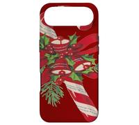 Sucre d'orge de Noël avec Ruban décoratif et clochettes Coque pour iPhone Air