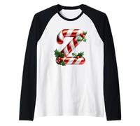 Sucre d'orge de Noël Lettre Z Esprit Festif Manche Raglan