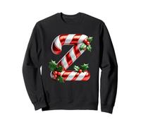 Sucre d'orge de Noël Lettre Z Esprit Festif Sweatshirt