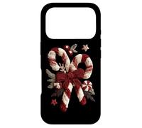 Sucre d'orge Festif et nœud l'esprit des fêtes Coque pour iPhone 17 Pro
