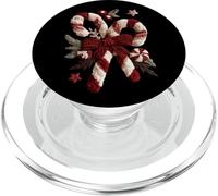 Sucre d'orge Festif et nœud l'esprit des fêtes PopSockets PopGrip pour MagSafe