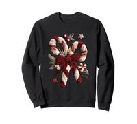 Sucre d'orge Festif et nœud l'esprit des fêtes Sweatshirt