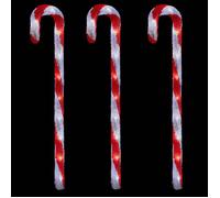 Sucre d'orge x3 lumineux extérieur H70cm 30 LED + transfo Feeric lights & christmas