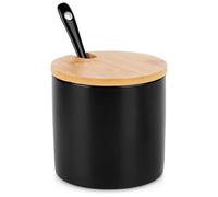 SUCRE EN CÉRAMIQUE AVEC CUILLÈRE, NOIR 139681