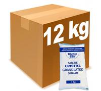 Sucre en Poudre Cristal Beghin-Say pour Distributeur Automatique - 12 paquets - 12 Kg