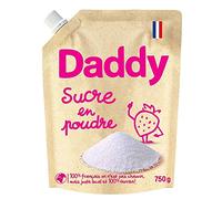 SUCRE EN POUDRE PACK KRAFT 750G, DADDY, LOT DE 4