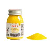 Sucre en poudre pailletée Pot de 100 g Decora JAUNE