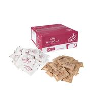 Sucre en sachets - Sachets de sucre unidoses - Ensemble d'accessoires café (sucre blanc + sucre de canne, 600)