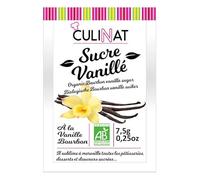 SUCRE VANILLÉ NATUREL BIO 8 X7.5G, CULINAT, UNITÉ