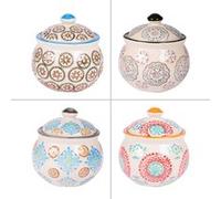 Sucrier Bohème 10 cm (1 modèle aléatoire) - Table Passion - Multicolore - Grès Multicolore G