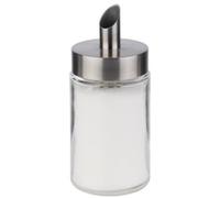 Sucrier doseur, avec tube doseur, acier inoxydable/verre