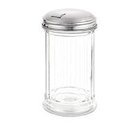 Olympia Sucrier en acier inoxydable avec trou latéral et rabat 140 x 70 mm