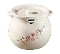 Sucrier en céramique, pots à épices, bocal de cuisine, boîte, salière, avec couvercles et cuillères, récipient à condiments en porcelaine, for et maison(Red,1250ML)