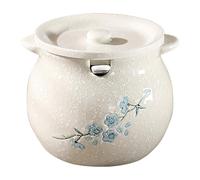 Sucrier en céramique, pots à épices, bocal de cuisine, boîte, salière, avec couvercles et cuillères, récipient à condiments en porcelaine, for et maison(Blue,400ML)