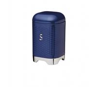 Sucrier LOVELLO NAVY bleu argent H. 18cm 11x11cm Métal KitchenCraft