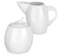 Sucrier pot lait porcelaine MONA 200 ml / 240 ml 2 pcs service café