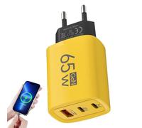 Sucritude Adaptateur de Chargeur Mural USB, Prise Murale USB multiport, Adaptateur de téléphone pour Chargeur Mural multiport 60 W, Bloc de Chargeur Compact, Prise Murale de Type C pour tablettes et